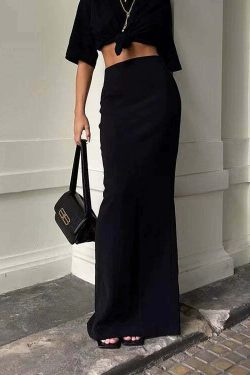 Calla Maxi Skirt - Y2K Summer Grunge, 90s Retro, Pastel Goth, Y2K Party & Club Outfits