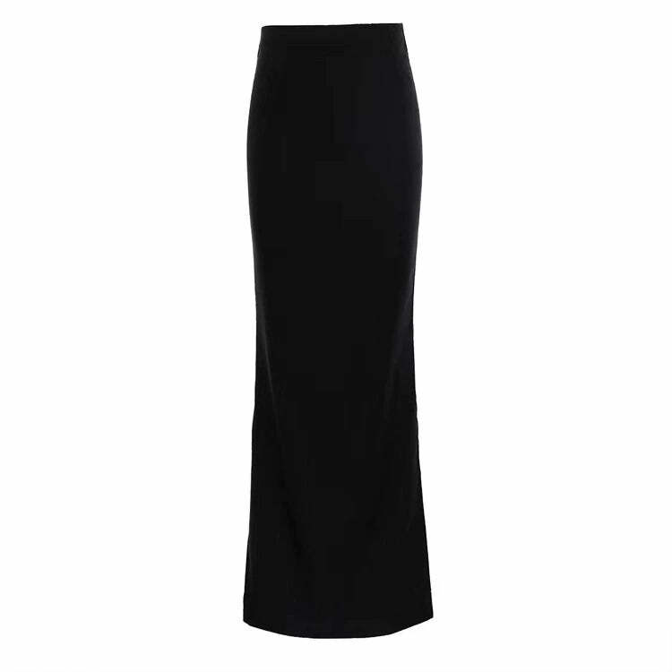 Calla Maxi Skirt - Y2K Summer Grunge, 90s Retro, Pastel Goth, Y2K Party & Club Outfits