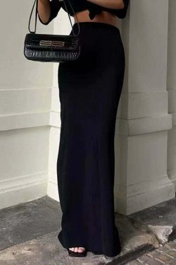 Calla Maxi Skirt - Y2K Summer Grunge, 90s Retro, Pastel Goth, Y2K Party & Club Outfits