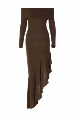 Camilia Off-Shoulder Midi Dress - Y2K Summer, 90s Fashion, Grunge, Retro, Pastel Goth, Party