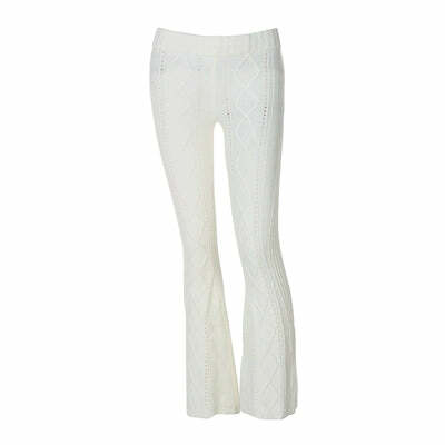 Carley Knit Pants Set - Y2K Summer & 90s Grunge Outfit, Retro Style, Y2K Club & Party Fashion