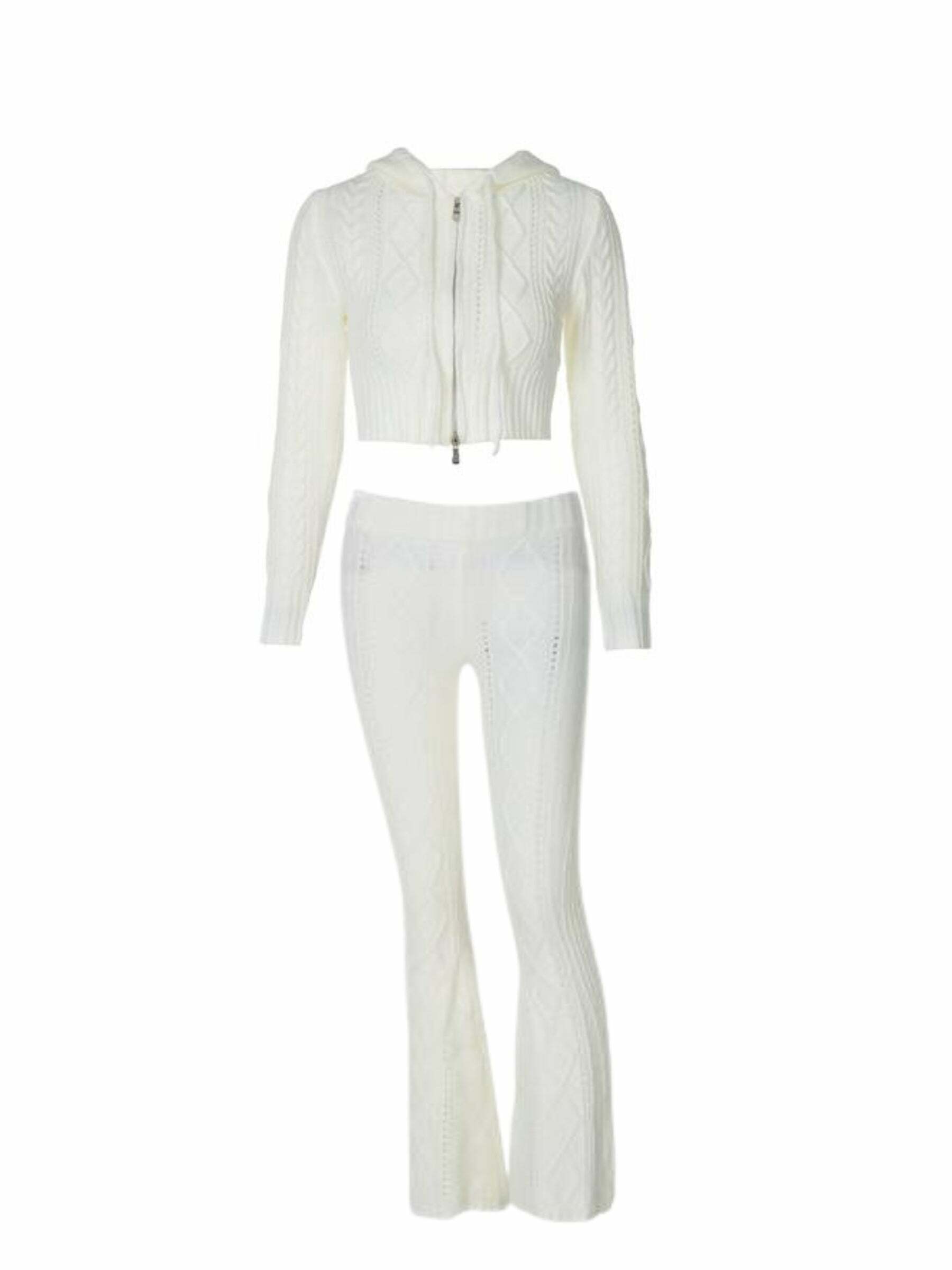 Carley Knit Pants Set - Y2K Summer & 90s Grunge Outfit, Retro Style, Y2K Club & Party Fashion