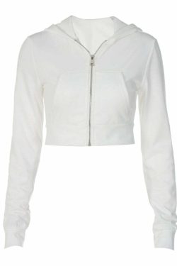 Carrie Long Sleeve Zipper Top - Y2K Fashion, 90s Grunge, Retro Style, Y2K Party Outfit