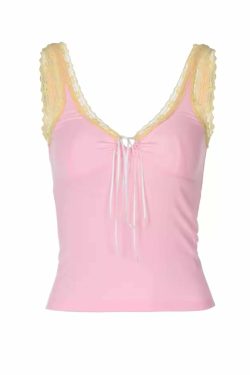 Cate Lace Detailed Tank Top - Y2K Summer, 90s Grunge, Retro Style, Y2K Party & Club Outfits