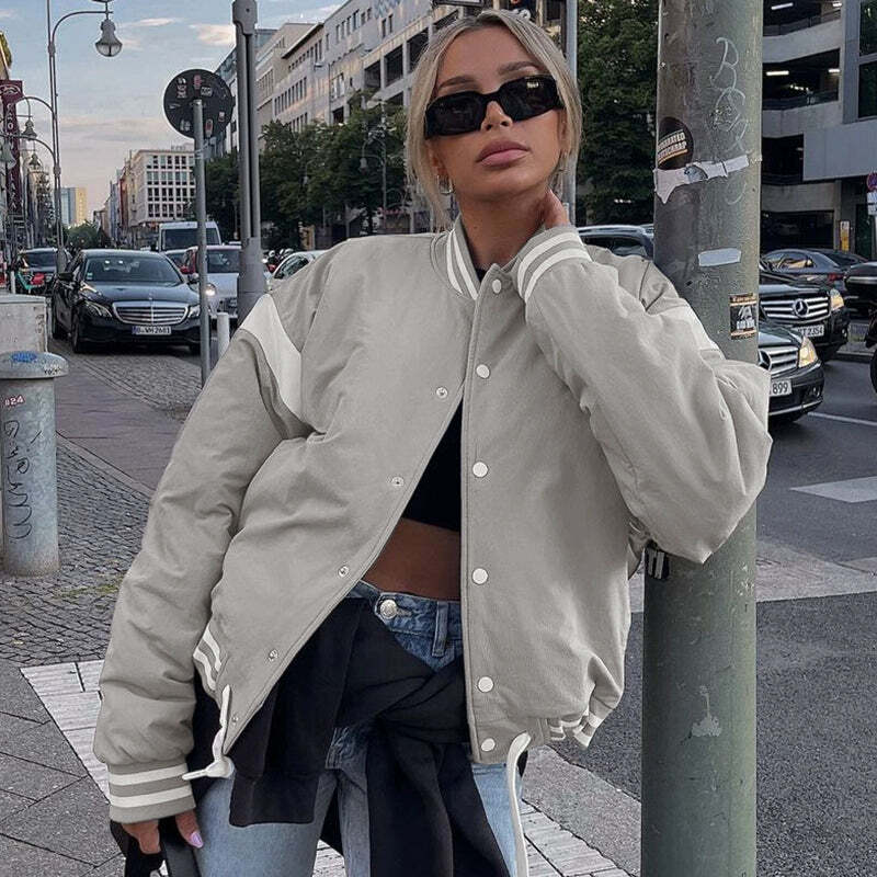 Charis Oversize Jacket - Y2K Summer Grunge, 90s Retro, Pastel Goth, Y2K Club & Party Outfits