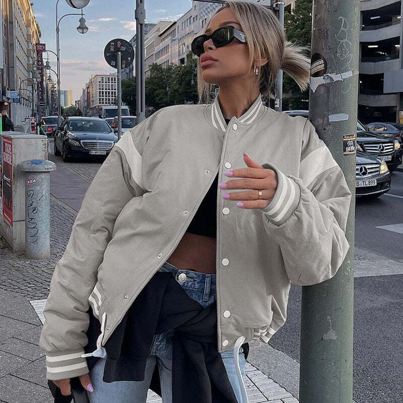 Charis Oversize Jacket - Y2K Summer Grunge, 90s Retro, Pastel Goth, Y2K Club & Party Outfits