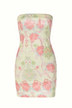 Charli Strapless Mini Dress - Y2K Summer, 90s Grunge, Retro Party, Pastel Goth, Y2K Club Outfit