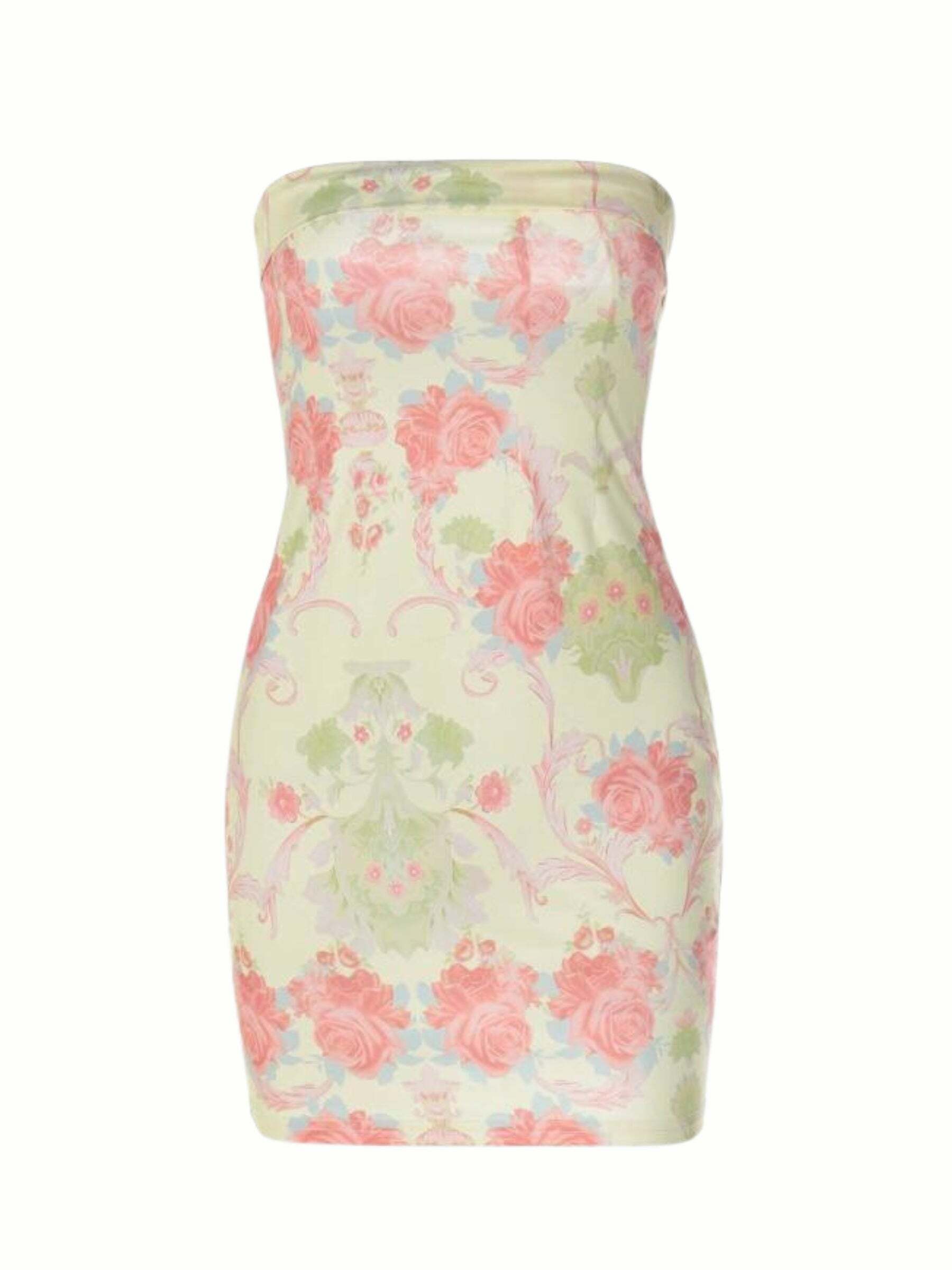 Charli Strapless Mini Dress - Y2K Summer, 90s Grunge, Retro Party, Pastel Goth, Y2K Club Outfit