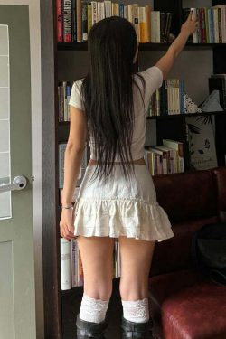 Charlize Lace Detailed Mini Skirt - Y2K Summer, 90s Fashion, Grunge, Retro, Pastel Goth Outfit