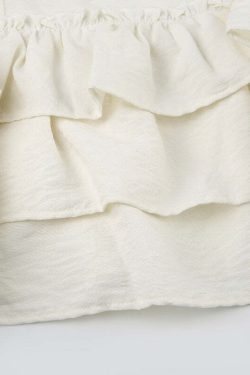 Charlize Lace Detailed Mini Skirt - Y2K Summer, 90s Fashion, Grunge, Retro, Pastel Goth Outfit