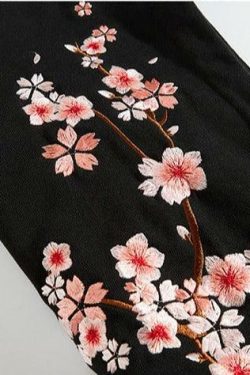Cherry Blossom Butterfly Embroidered Hoodie - Y2K Summer, 90s Fashion, Grunge, Retro, Pastel Goth