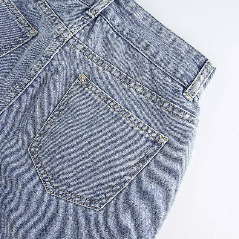 Cherry High Waisted Jeans - Y2K Summer, 90s Grunge, Retro Style, Y2K Club & Party Outfits