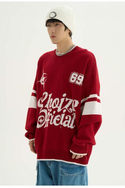 CHOIZE Starry Sixty-Nine Sweater - Y2K Grunge, 90s Fashion, Retro Style, Summer & Party Outfits