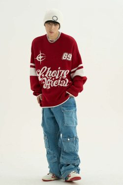CHOIZE Starry Sixty-Nine Sweater - Y2K Summer, 90s Grunge, Retro Style, Pastel Goth, Y