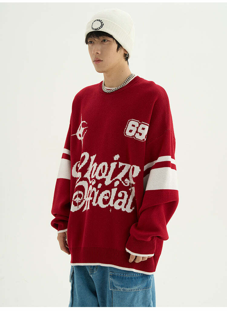 CHOIZE Starry Sixty-Nine Sweater - Y2K Summer, 90s Grunge, Retro Style, Pastel Goth, Y