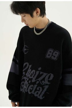 CHOIZE Starry Sixty-Nine Sweater - Y2K Summer, 90s Grunge, Retro Style, Pastel Goth, Y