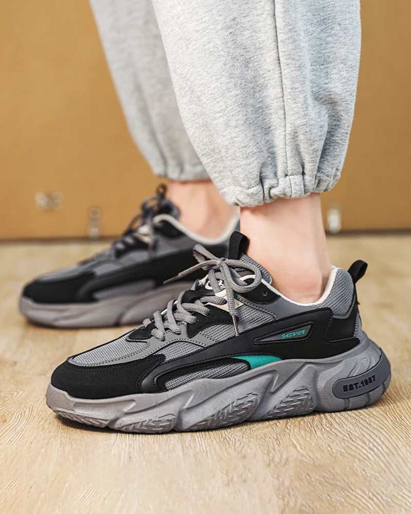 Chunky Sole Sneakers - Y2K Summer & 90s Grunge Fashion, Retro Hip Hop, Pastel Goth Outfits