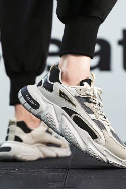 Chunky Sole Sneakers - Y2K Summer & 90s Grunge Fashion, Retro Hip Hop, Pastel Goth Outfits