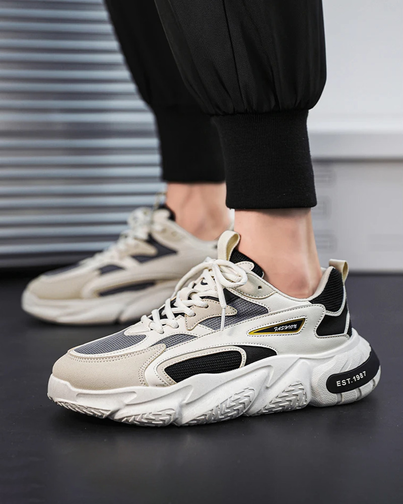 Chunky Sole Sneakers - Y2K Summer & 90s Grunge Fashion, Retro Hip Hop, Pastel Goth Outfits