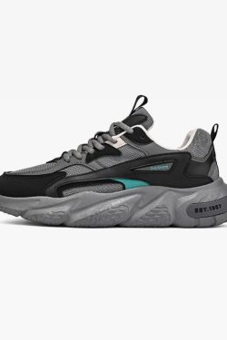 Chunky Sole Sneakers - Y2K Summer & 90s Grunge Fashion, Retro Hip Hop, Pastel Goth Outfits