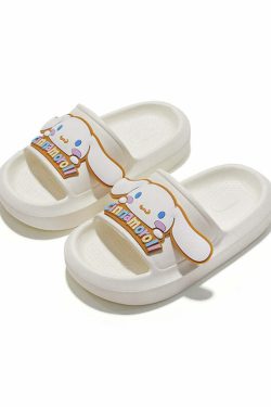 Cinnamoroll EVA Slippers - SANRIO x UTUNE: Y2K Summer, 90s Grunge, Retro Pastel Goth Style