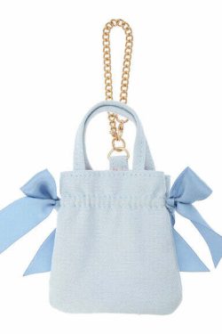 Cinnamoroll x Maison de FLEUR Y2K Ribbon Tote Bag - Gingham Inner, Retro 90s Grunge Fashion