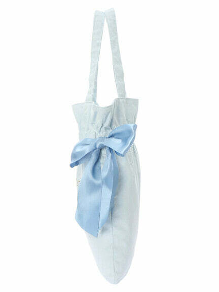 Cinnamoroll x Maison de FLEUR Y2K Ribbon Tote Bag - Gingham Inner, Retro 90s Grunge Fashion