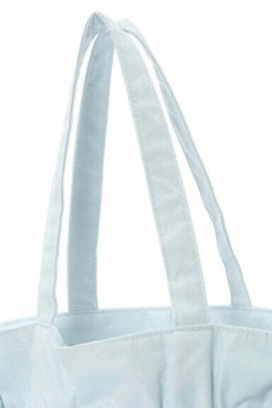Cinnamoroll x Maison de FLEUR Y2K Ribbon Tote Bag - Gingham Inner, Retro 90s Grunge Fashion