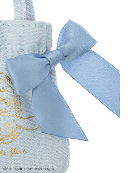 Cinnamoroll x Maison de FLEUR Y2K Ribbon Tote Bag - Gingham Inner, Retro 90s Grunge Fashion