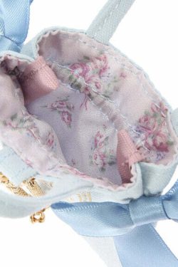 Cinnamoroll x Maison de FLEUR Y2K Ribbon Tote Bag - Gingham Inner, Retro 90s Grunge Fashion