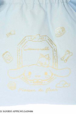 Cinnamoroll x Maison de FLEUR Y2K Ribbon Tote Bag - Gingham Inner, Retro 90s Grunge Fashion