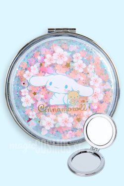 Cinnamoroll x Sakura Magnifying Pocket Mirror - Y2K & 90s Fashion Accessory, Retro Style