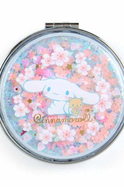 Cinnamoroll x Sakura Magnifying Pocket Mirror - Y2K & 90s Fashion Accessory, Retro Style