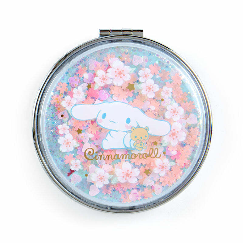 Cinnamoroll x Sakura Magnifying Pocket Mirror - Y2K & 90s Fashion Accessory, Retro Style
