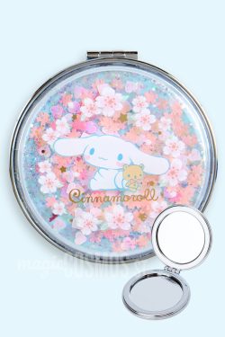 Cinnamoroll x Sakura Magnifying Pocket Mirror - Y2K & 90s Fashion Accessory, Retro Style