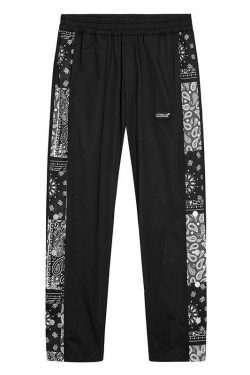 CONKLAB Bandana Split Pants - Y2K Summer Grunge, 90s Retro, Gothic Y2K, Y2K Club Out