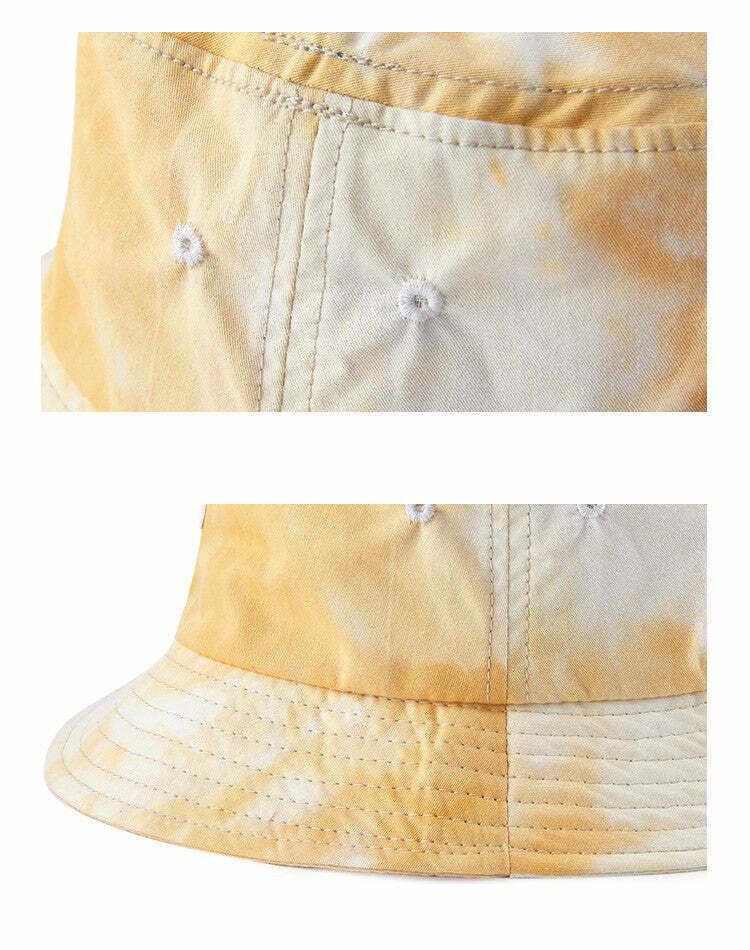 CONKLAB Y2K Grunge Bucket Hat - 90s Retro Summer Fashion, Pastel Goth, Y2K Club & Party Outfits