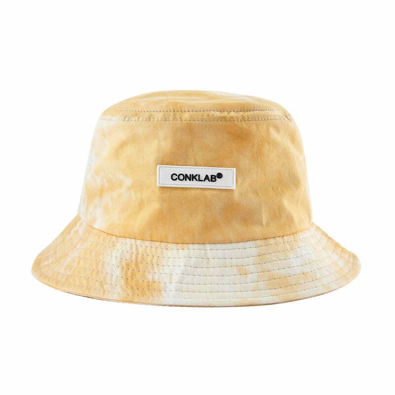 CONKLAB Y2K Grunge Bucket Hat - 90s Retro Summer Fashion, Pastel Goth, Y2K Club & Party Outfits