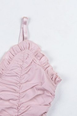 Coquette Doll Pink Cami Top - Y2K Summer, 90s Fashion, Grunge, Retro, Pastel Goth, Y2K