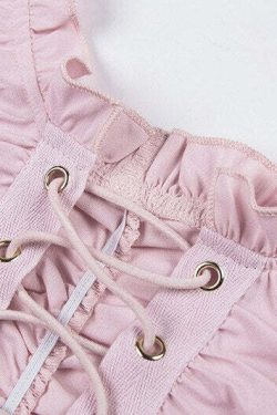 Coquette Doll Pink Cami Top - Y2K Summer, 90s Fashion, Grunge, Retro, Pastel Goth, Y2K