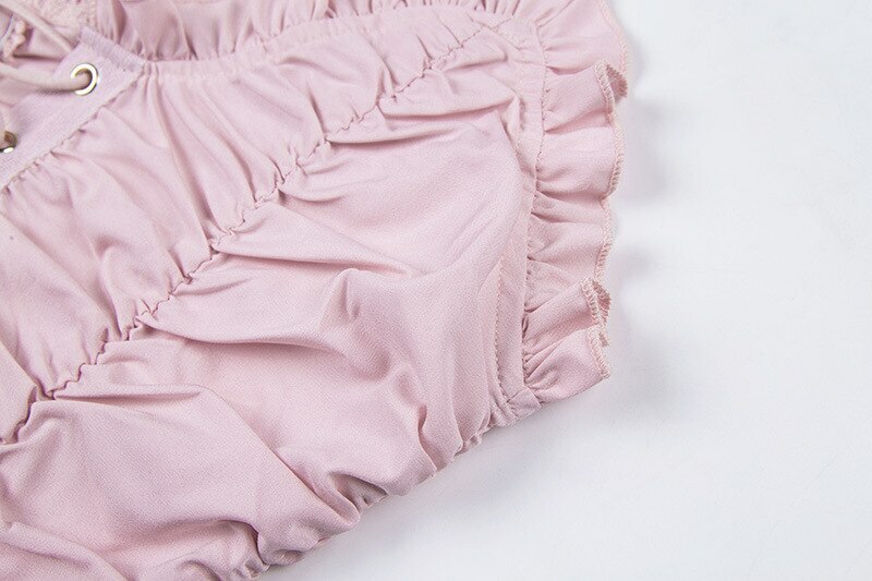 Coquette Doll Pink Cami Top - Y2K Summer, 90s Fashion, Grunge, Retro, Pastel Goth, Y2K