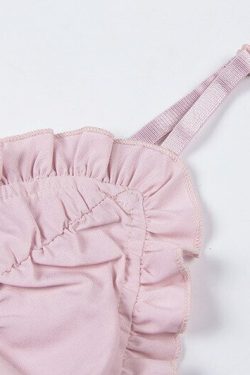 Coquette Doll Pink Cami Top - Y2K Summer, 90s Fashion, Grunge, Retro, Pastel Goth, Y2K