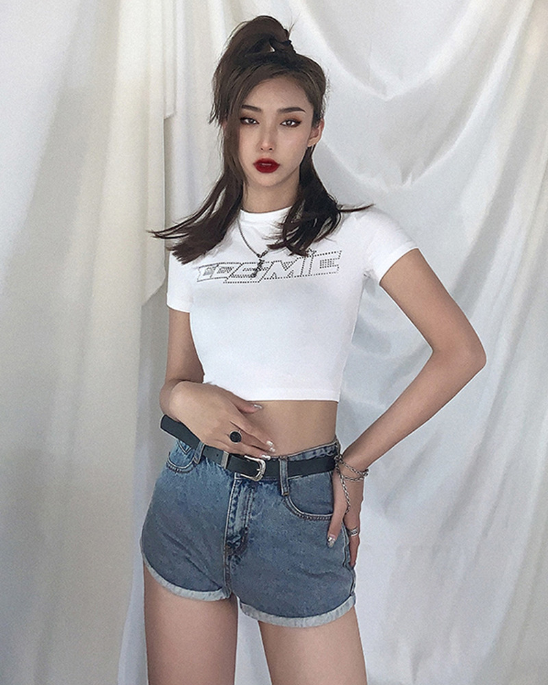 Cosmic Crop Top - Y2K Summer Grunge, 90s Retro, Pastel Goth, Y2K Party & Club Outfits