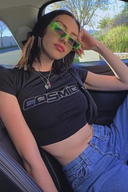 Cosmic Crop Top - Y2K Summer Grunge, 90s Retro, Pastel Goth, Y2K Party & Club Outfits