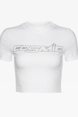 Cosmic Crop Top - Y2K Summer Grunge, 90s Retro, Pastel Goth, Y2K Party & Club Outfits