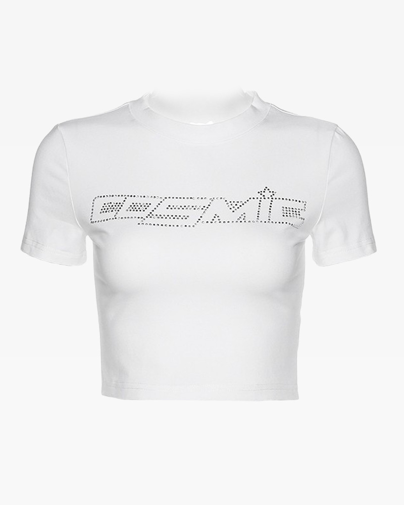 Cosmic Crop Top - Y2K Summer Grunge, 90s Retro, Pastel Goth, Y2K Party & Club Outfits