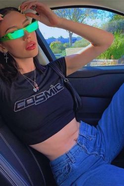 Cosmic Crop Top - Y2K Summer Grunge, 90s Retro, Pastel Goth, Y2K Party & Club Outfits