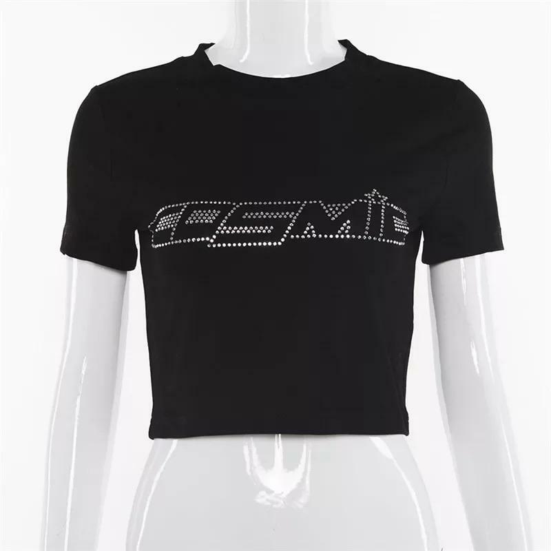 Cosmic Star Crop Top ? Y2K Summer Grunge, 90s Fashion, Retro Style, Y2K Party & Club Outfits