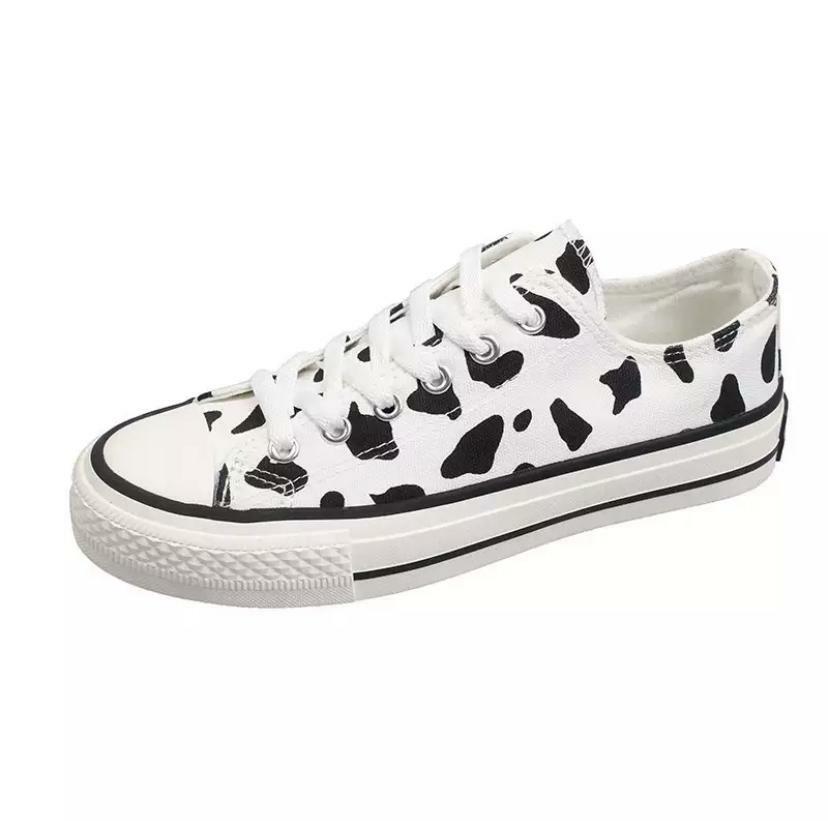 Cow-Wish Sneakers - Y2K Grunge, 90s Retro, Pastel Goth, Hip Hop Fashion, Y2K Summer Outfits