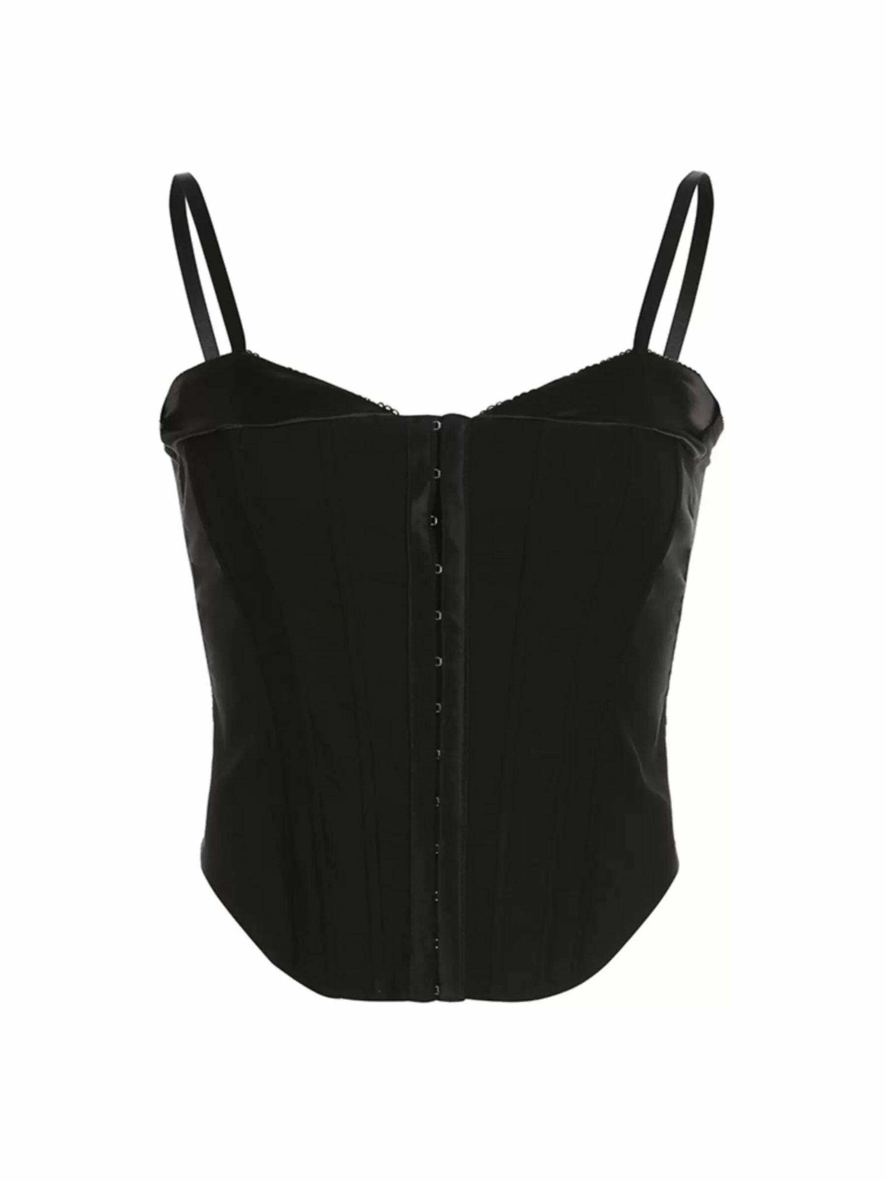 Cozette Corset Top - Y2K Summer Grunge, 90s Retro, Gothic Pastel Goth, Y2K Party & Club